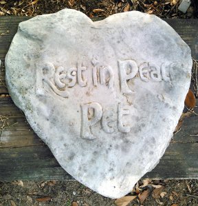 rest in peace concrete grave stone marker in tallahassee florida